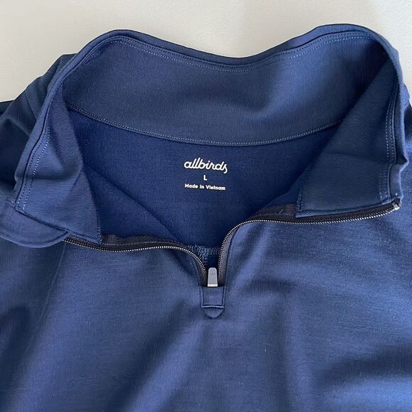 New Allbirds Women’s Natural Run Mid Layer in True Navy Size L - Picture 6 of 12